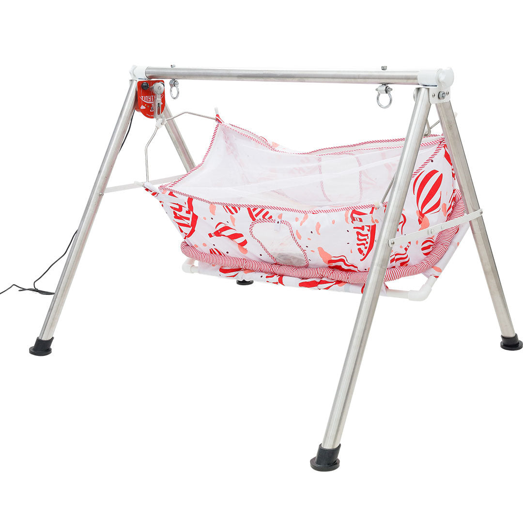 TinyTyke Baby Rocks Premium- Automatic Baby Cradle | Ghodiyu | Crib | Swing | Jhula