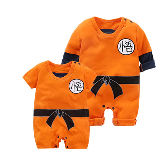 Dragon DBZ Anime Baby Boy Clothes Halloween Cosplay Costume Jumpsuit Infant Rompers Cotton Newborn Born Kids Toddler Clothing