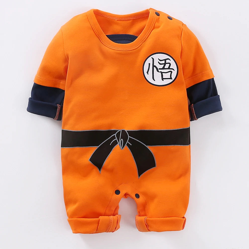 Dragon DBZ Anime Baby Boy Clothes Halloween Cosplay Costume Jumpsuit Infant Rompers Cotton Newborn Born Kids Toddler Clothing