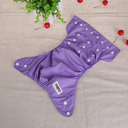 Baby Diapers Washable Reusable Nappies Grid Eco Friendly Cotton Baby Cloth Training Pant Cloth Diaper Adjustable Baby Fraldas