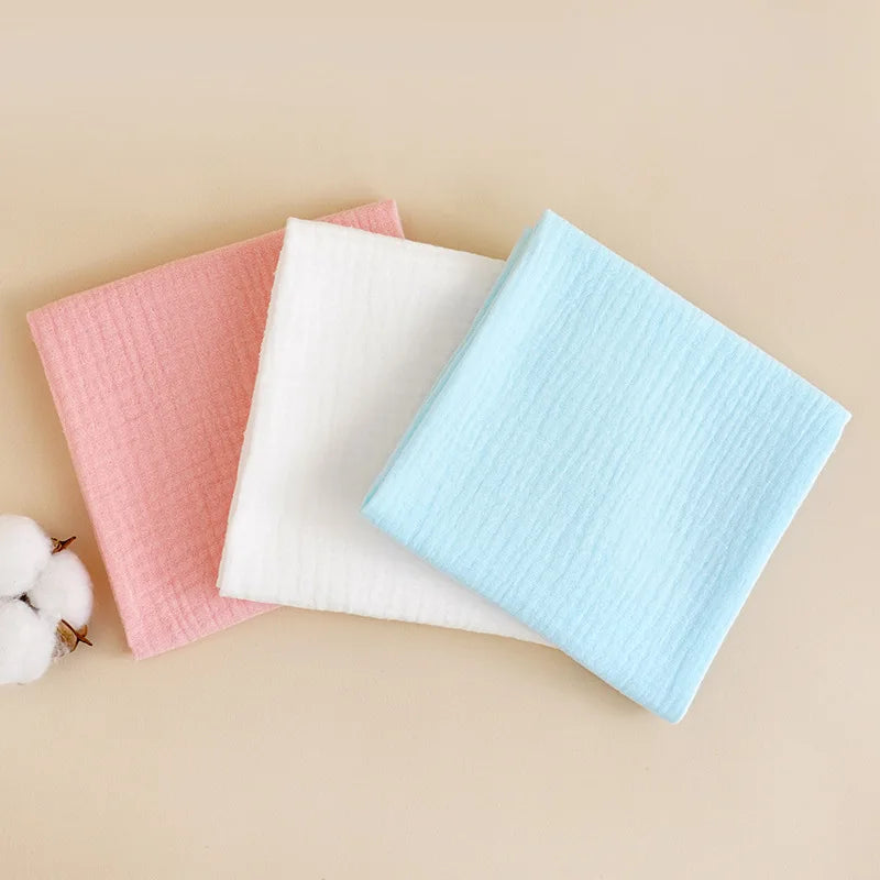 8pcs Baby Reusable Diaper Washable Ecological Cotton Gauze Diapers Bilayer Cloth Nappies for Children Breathable Absorbent