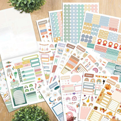 Day/Week/Month Planner Sticker Book DIY Scrapbooking Diary Handbook Decorative Material Stickers Stationery