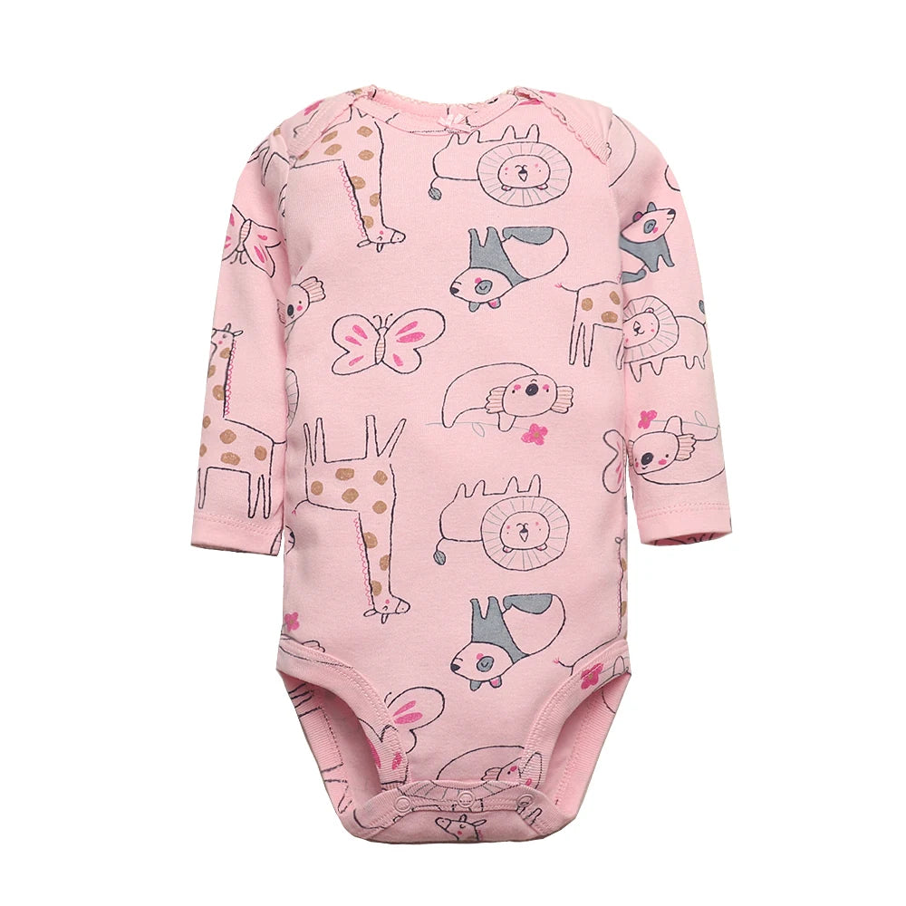 3PCS Baby Bodysuits+Pants Cotton Newborn Baby Boy Clothes Summer Cartton Baby Girl Clothing Sets 0-24 moth bebe Jumpsuit