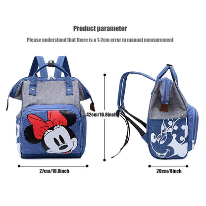 Mommy Maternity  Bag Disney Mickey Mouse Diaper Waterproof Backpack Storage Bag Large Capacity Baby Stroller Fashion Travel Bag