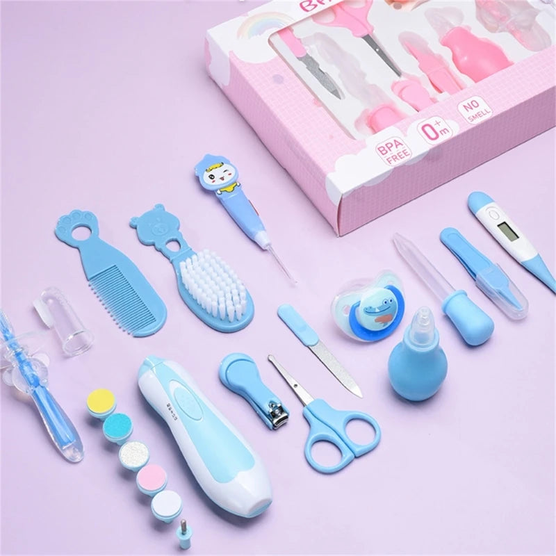 Convenient and Practical 20 Pieces Baby Care Set Newborns Health Care Kit Grooming Supplies Hair Brush for New Parents