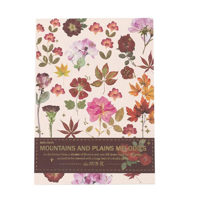 20 PCS flowers plants series Vintage Washi Stickers Aesthetic Sticker Book For Journaling Supplies Art Journals Scrapbooking